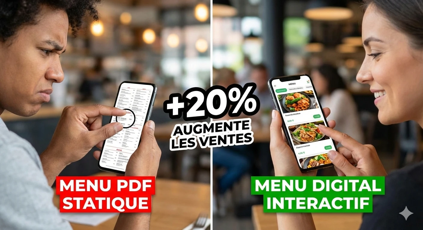 Menu PDF ou Menu Digital Interactif : Lequel est meilleur pour les ventes ?
